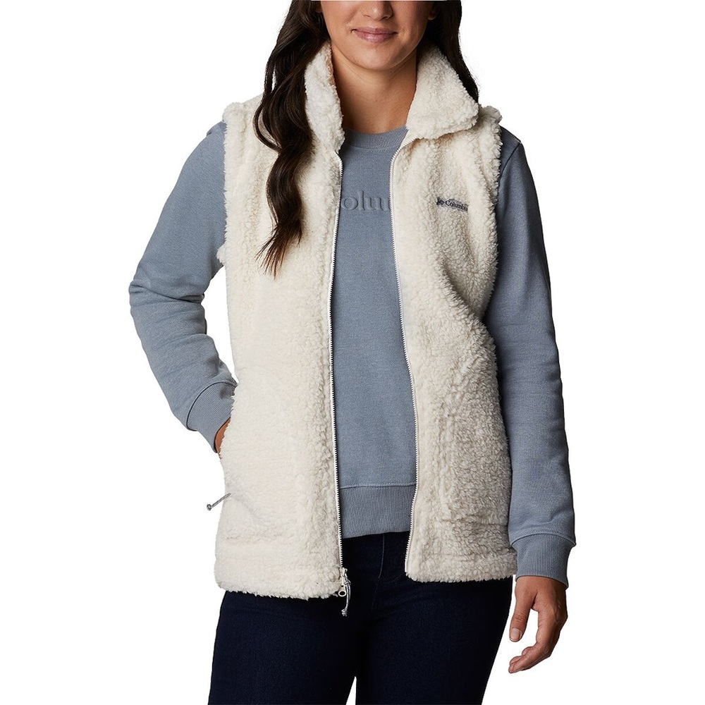 Columbia Women's Cream Winter Pass Sherpa Fleece Vest